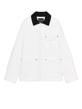 Zara Contrast Collar Overshirt/Jacket